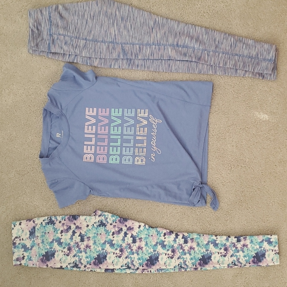 Girls leggings and top size 8-10